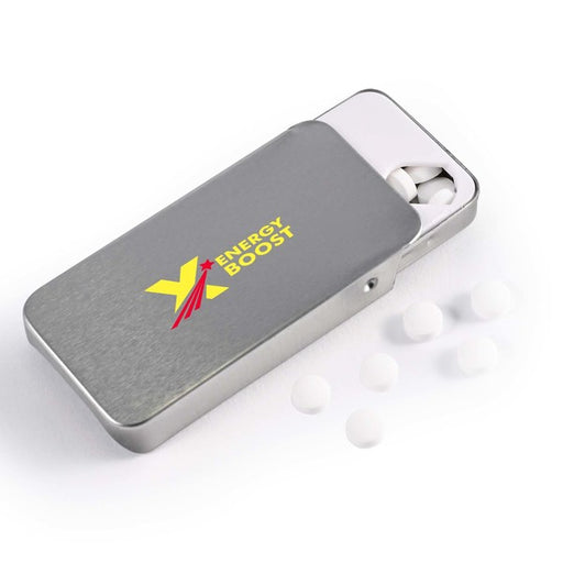 Sugar Free Breath Mints In Slider Tin - Custom Promotional Product