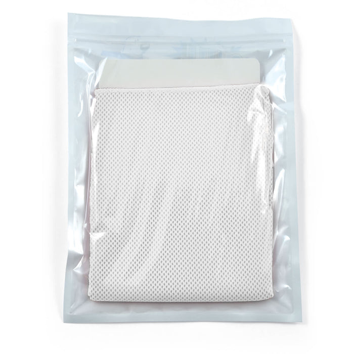 The Game Day Pack - A white cooling towel in a clear pouch, featuring a logo, suitable for leisure and outdoor activities.