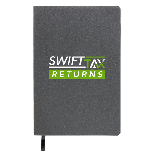 Astro Soft Cover Recycled Leather Notebook - Custom Promotional Product