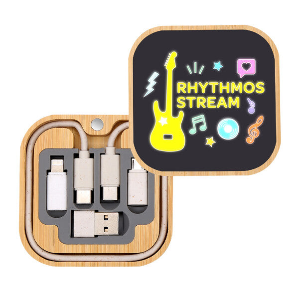 USB Adapter Charger Set (Square) - Custom Promotional Product