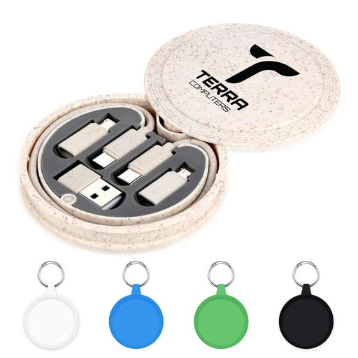 Reveal Circle Eco Cable Set - Custom Promotional Product