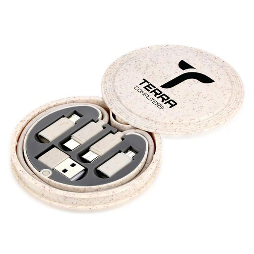 Reveal Circle Eco Cable Set - Custom Promotional Product