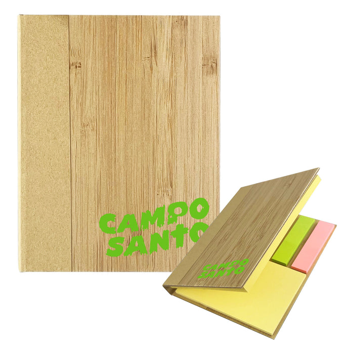 Santo Bamboo Sticky Note - Custom Promotional Product