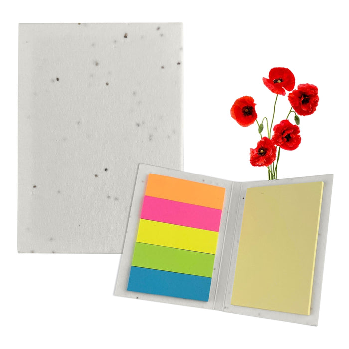 Corn Poppy Seed Sticky Note Pad - Custom Promotional Product