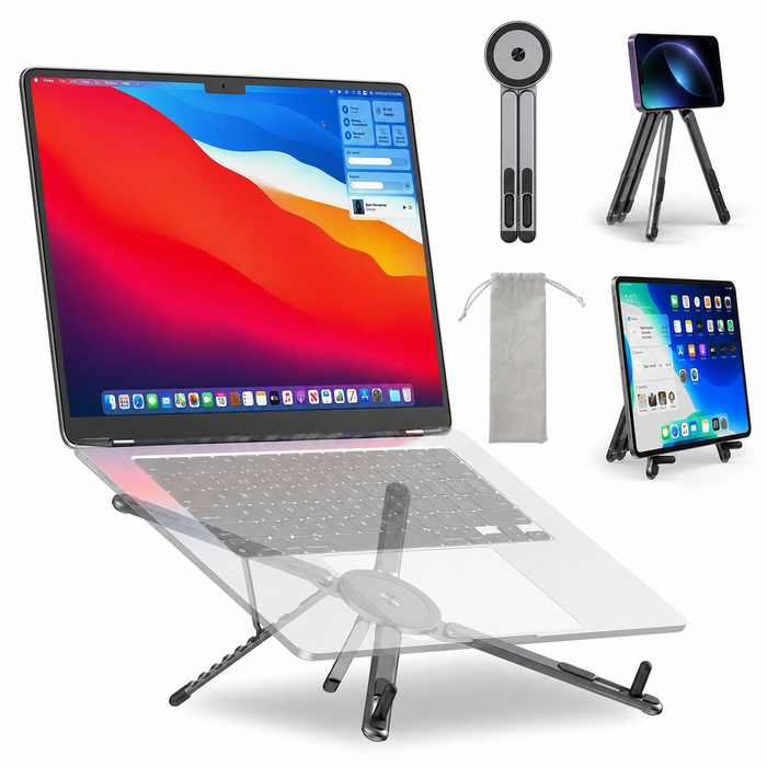 Laptop Stand & Magnetic Phone Holder