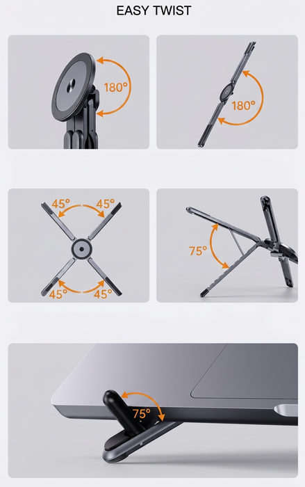 Laptop Stand & Magnetic Phone Holder
