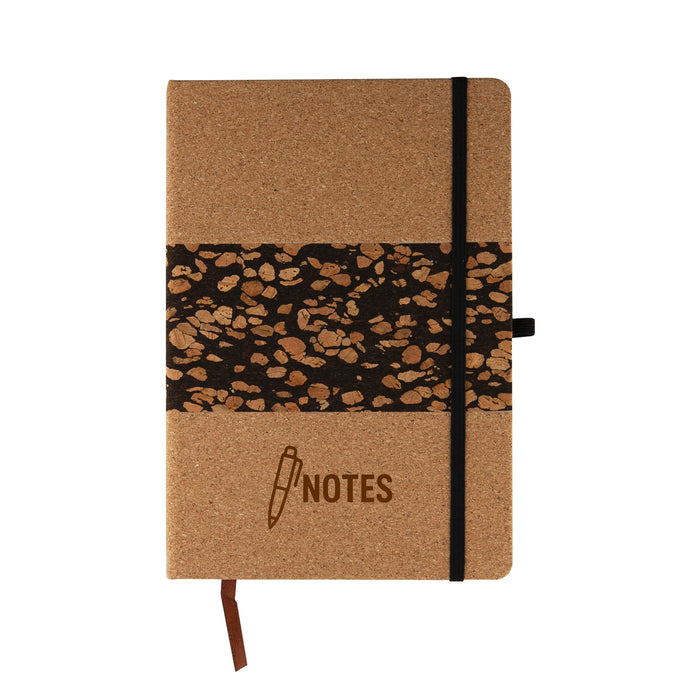 Cork and Coffee Grounds Notebook - Custom Promotional Product