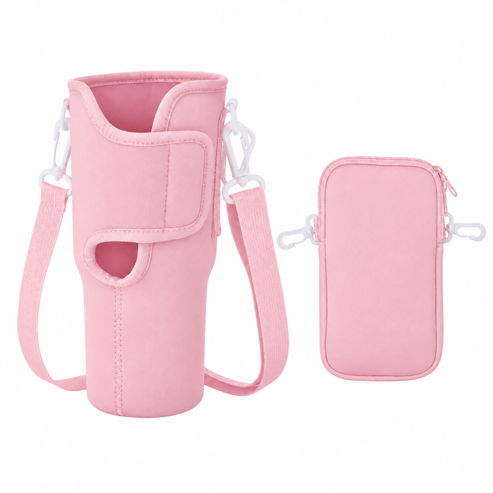 40 oz (1,180ml) Tumbler Carrier Bag with Detachable Phone Pouch