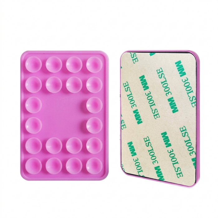 Silicone Suction Phone Holder with Adhesive Backing
