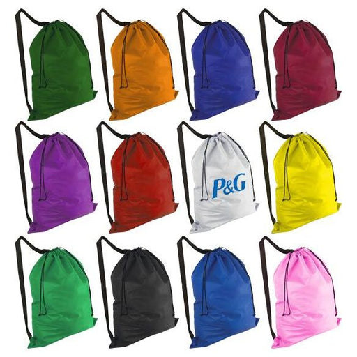 Non-Woven Laundry Duffel Bag With Over The Shoulder Strap - Custom Promotional Product