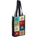 Full Colour Non Woven 2 Bottles Wine Bag - Custom Promotional Product