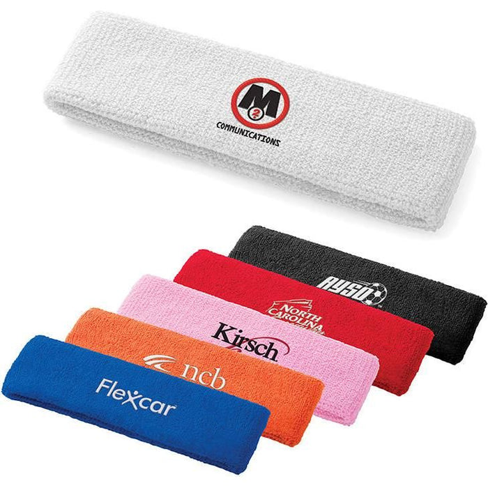 Plush Terry Sport Headband - Custom Promotional Product