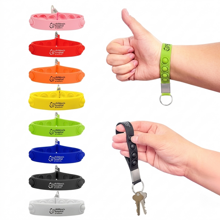 Push Pop Stress Reliever Keychain
