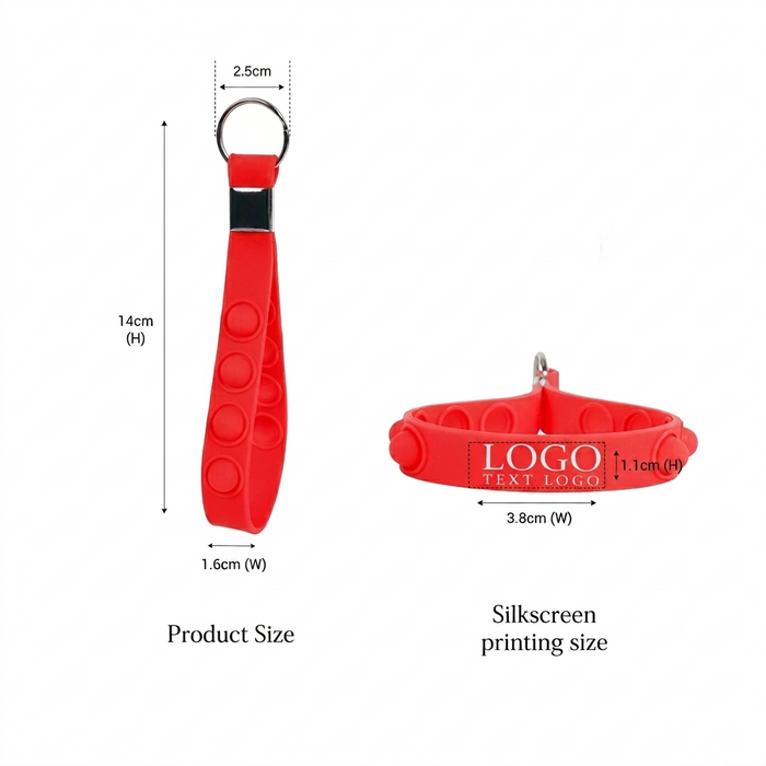 Push Pop Stress Reliever Keychain