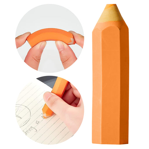 Pencil Shaped Rubber Eraser - Custom Promotional Product
