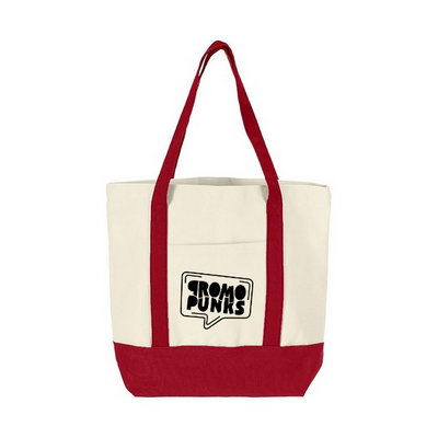 Canvas Tote Bag With Pockets