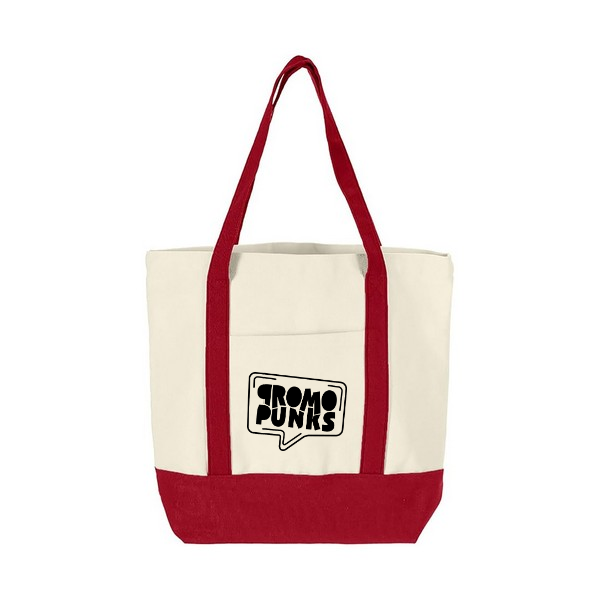 Canvas Tote Bag With Pockets