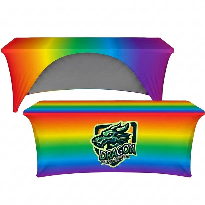 6ft (1.8m) Open Back Stretch Table Cover
