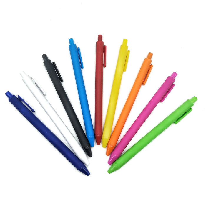 Branded Plastic Rubber Coated Pens - Custom Promotional Product