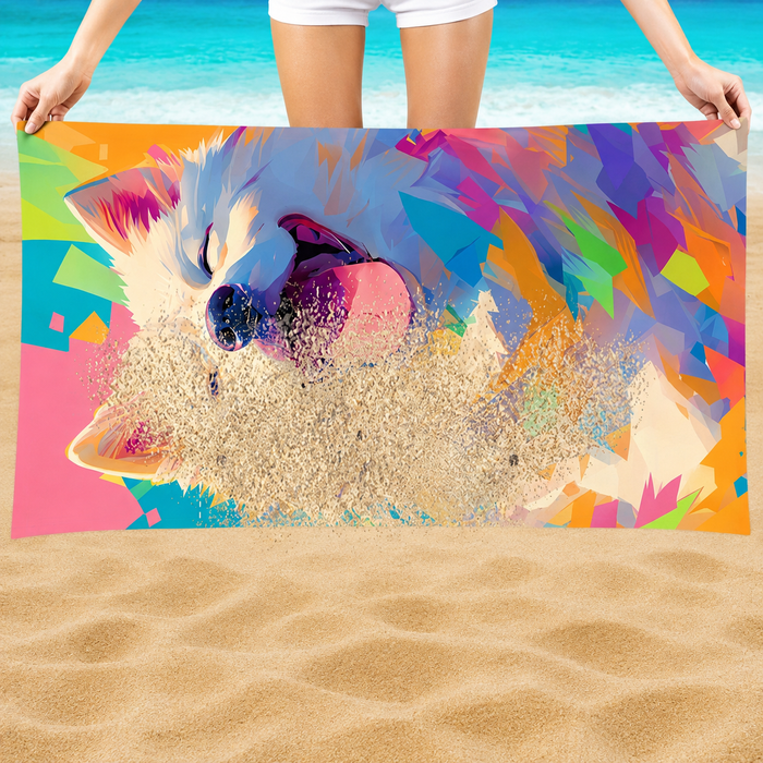 Custom 2-in-1 Beach Towel Backpack