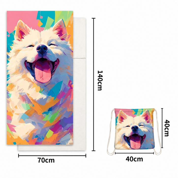 Custom 2-in-1 Beach Towel Backpack
