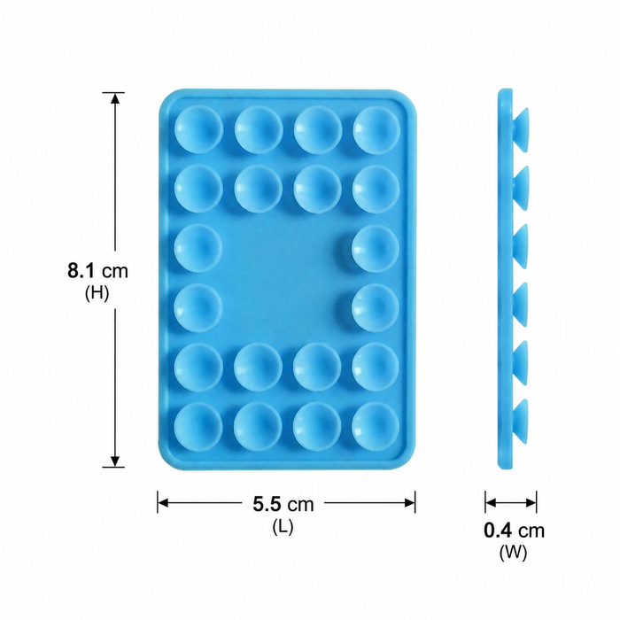 Silicone Suction Phone Holder with Adhesive Backing