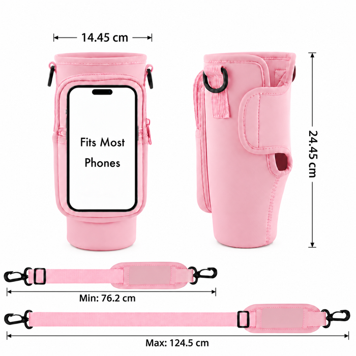 40 oz (1,180ml) Tumbler Carrier Bag with Phone Pouch
