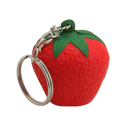 Stress Strawberry Key Ring - Custom Promotional Product
