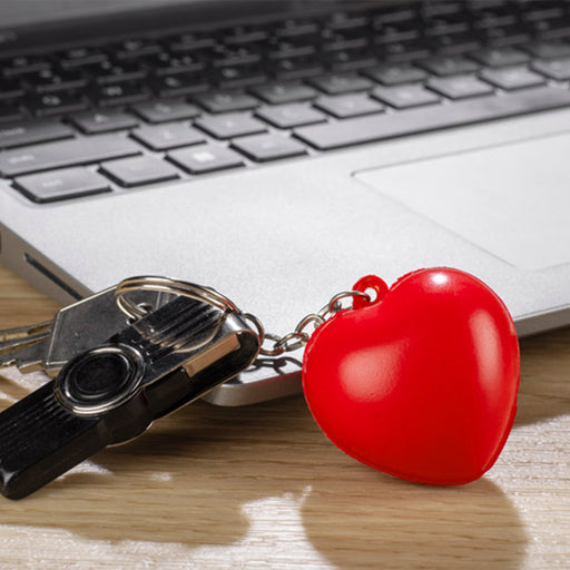 Stress Heart Key Ring - Custom Promotional Product