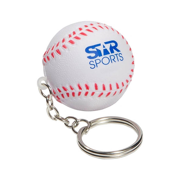 Stress Baseball Key Ring - Custom Promotional Product