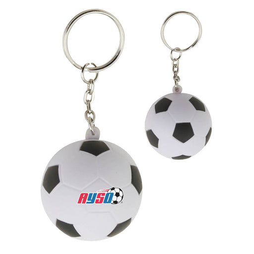 Stress Soccer Ball Key Ring - Custom Promotional Product