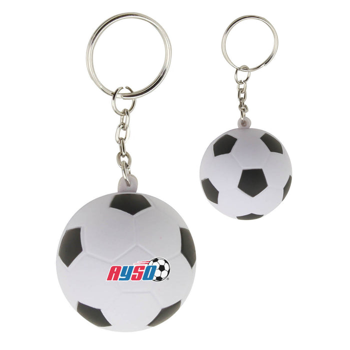 Stress Soccer Ball Key Ring - Custom Promotional Product