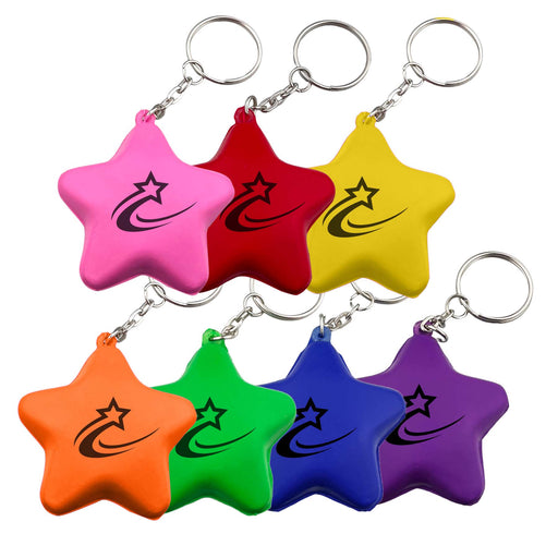 Stress Star Key Ring - Custom Promotional Product