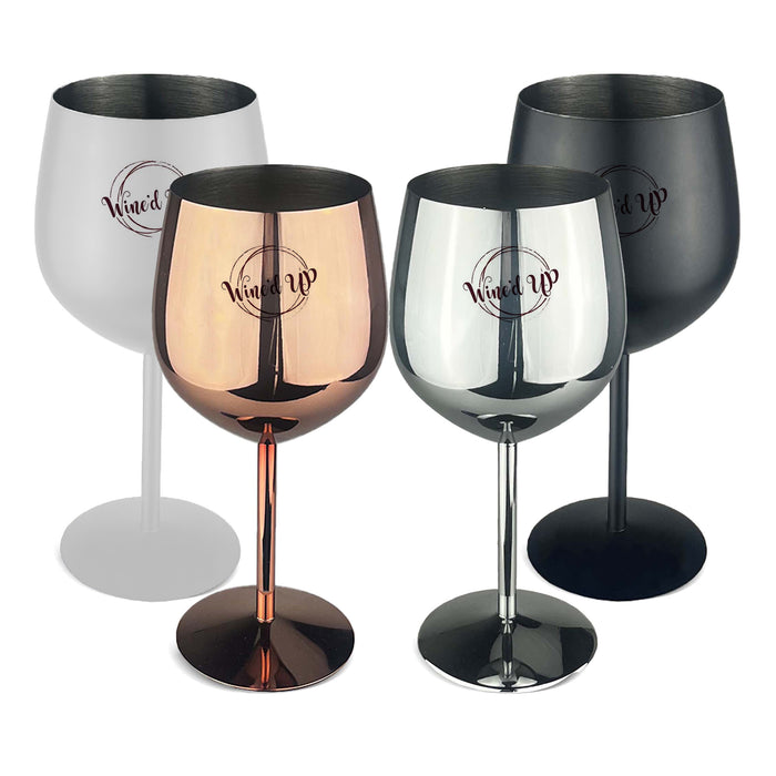 Bella Stainless Steel Wine Glass - Custom Promotional Product