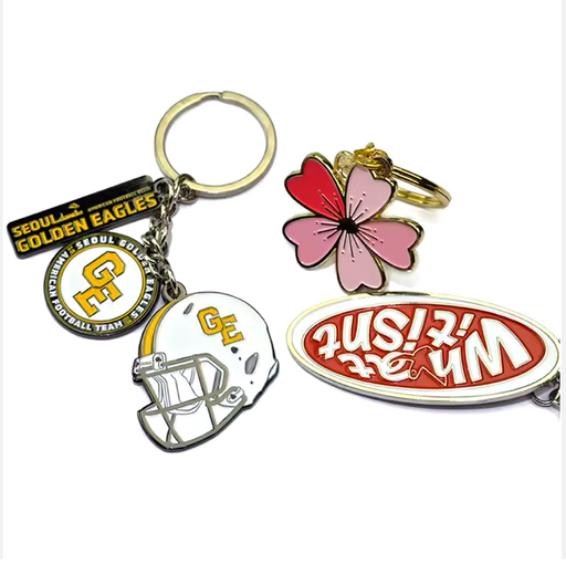 Ink Fill Custom Metal Keyrings - Custom Promotional Product