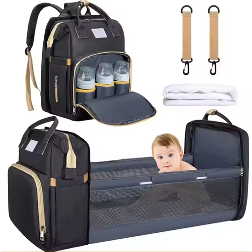 Portable Folding Baby Bed Crib Backpack - Custom Promotional Product