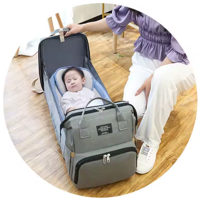 Portable Folding Baby Bed Crib Backpack - Custom Promotional Product