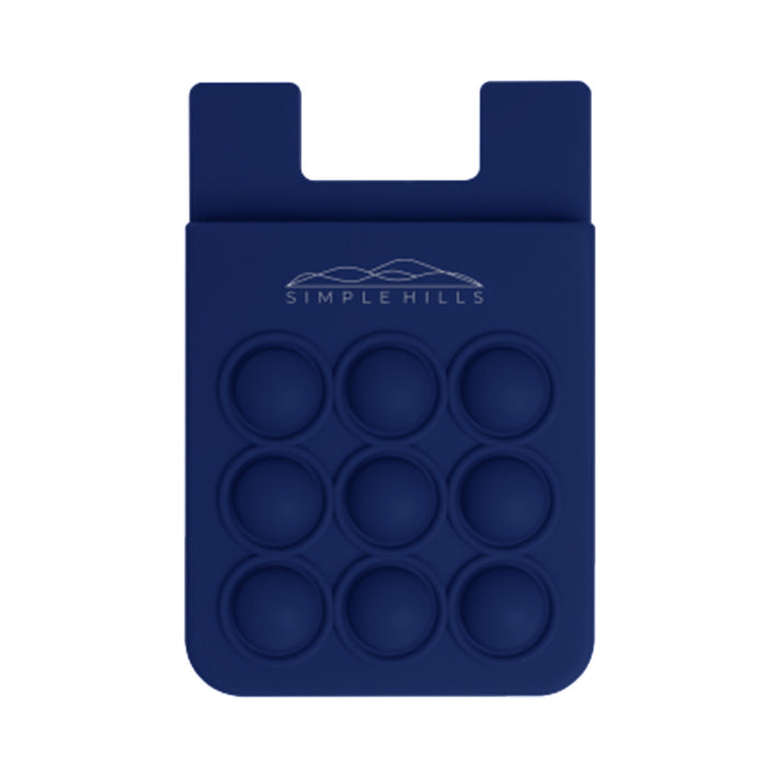Popper Stress Reliever Silicone Phone Wallet - Custom Promotional Product