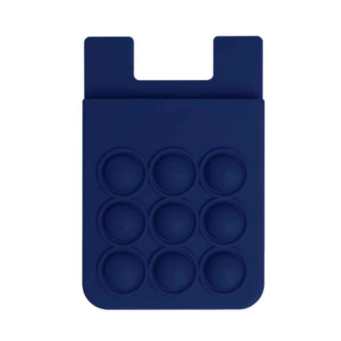 Popper Stress Reliever Silicone Phone Wallet - Custom Promotional Product