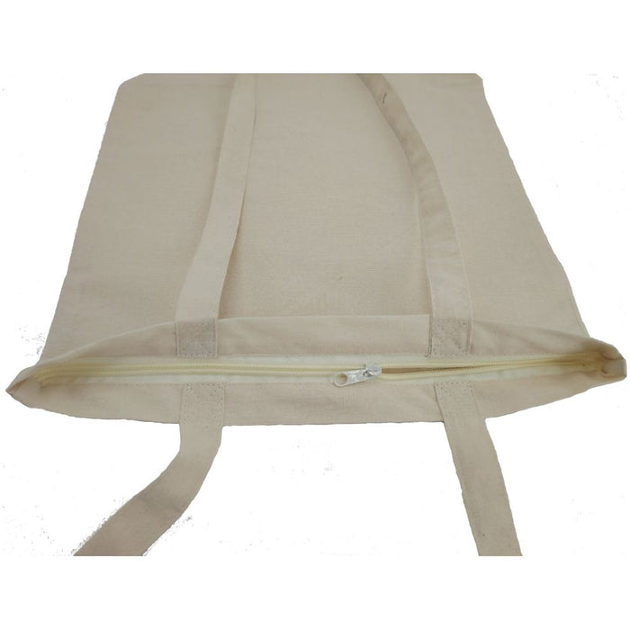 Zippered Cotton Gusset Bag - Custom Promotional Product