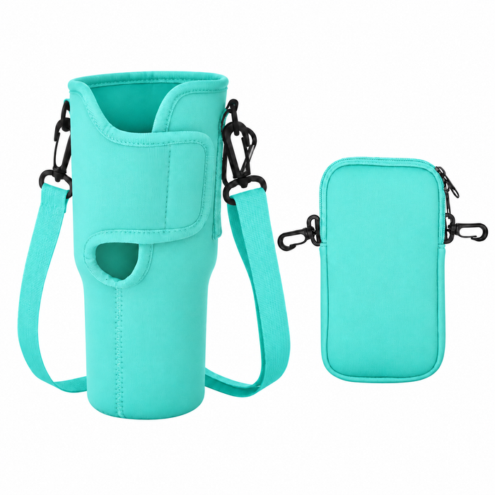 40 oz (1,180ml) Tumbler Carrier Bag with Detachable Phone Pouch