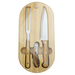 Trekk Oval Bamboo Glass Knife Set - Custom Promotional Product