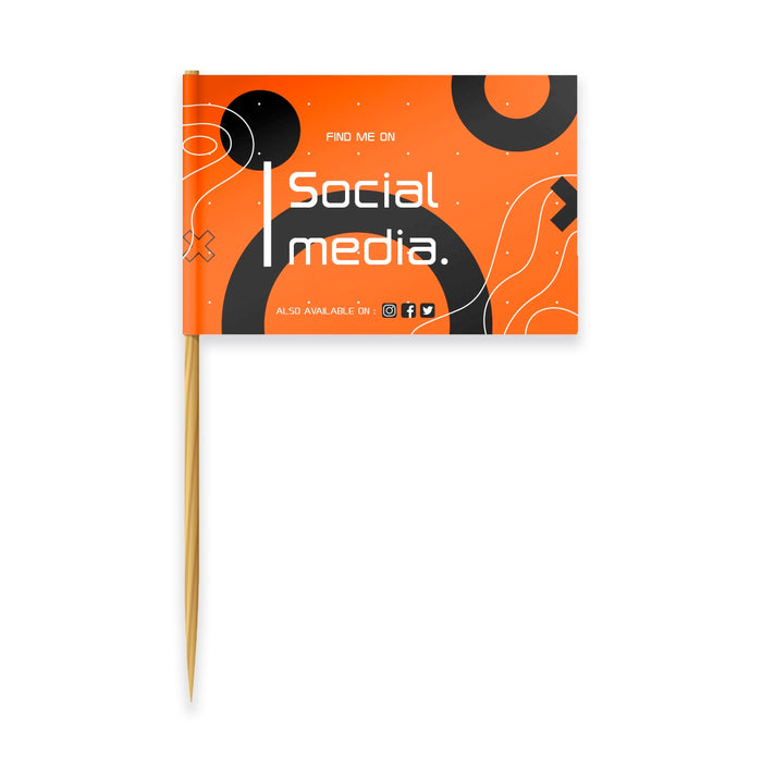 Branded Tooth Pick Flags - Custom Promotional Product