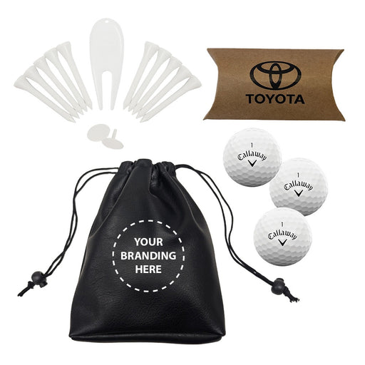 Premium 3 Ball Accessories Pouch Combo - Custom Promotional Product