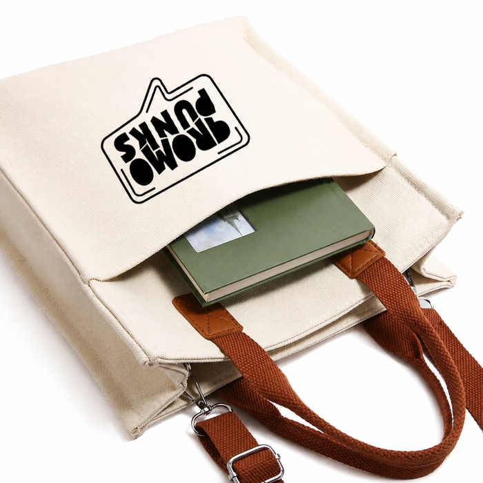 Canvas Crossbody Tote Bag
