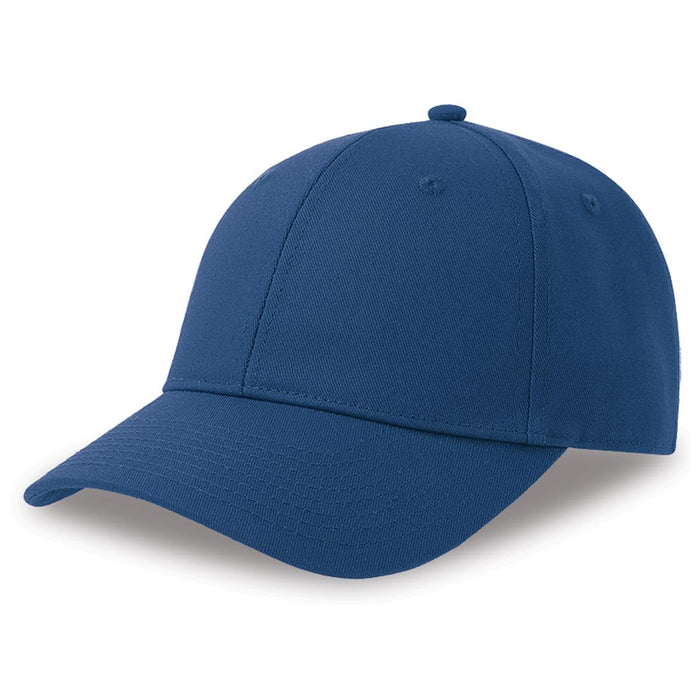 Hit-S Recycled/Organic Cotton - A blue cap made from recycled and organic cotton, featuring a logo on the front.