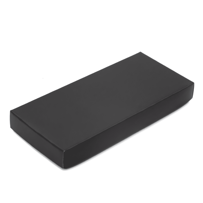 Anello Gunmetal Keychain - A rectangular black box with a smooth finish, designed for packaging or presentation.
