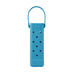 EVA Holes Wine Bottle Bag - A drink bottle bag in bright blue with holes and a handle, designed for carrying wine bottles.