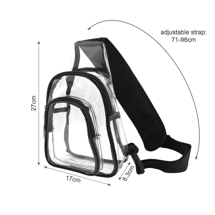 Clear PVC Crossbody Backpack - Custom Promotional Product