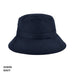 Polyviscose School Bckt - A navy bucket hat with a wide brim and a logo, made from polyviscose material.
